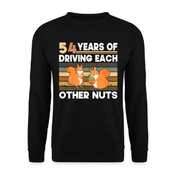 50th Wedding 50 Years Married Getting Married - Unisex Sweatshirt - black - Front - Alina (178cm) & Michal (187cm)