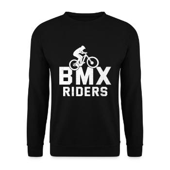 Bmx Rider Freestyle Cyclisme - Sweat-shirt Unisexe - noir - Devant - Alina (178cm) & Michal (187cm)