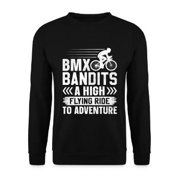 Bmx Bandits A high-flying ride into adventure - Unisex Sweatshirt - black - Front - Alina (178cm) & Michal (187cm)