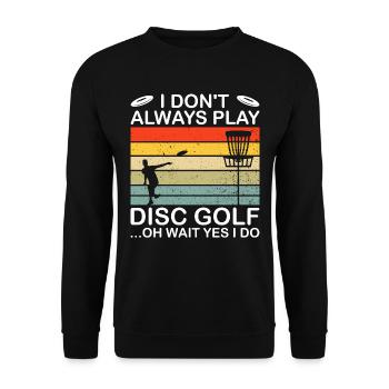 Disc Golf Frisbee Golf pour hommes et femmes - Sweat-shirt Unisexe - noir - Devant - Alina (178cm) & Michal (187cm)
