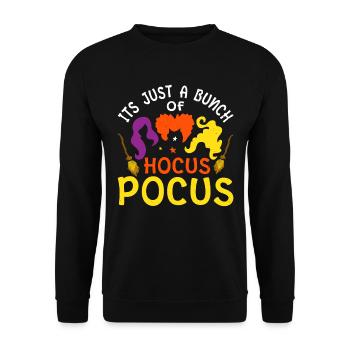 It's just a bunch of hocus-pocus costumes - Unisex Sweatshirt - black - Front - Alina (178cm) & Michal (187cm)