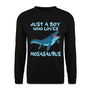 Biologiste marin Mosasaurus Time Dinosaur - Sweat-shirt Unisexe - noir - Devant - Alina (178cm) & Michal (187cm)