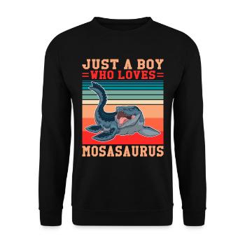 Biologiste marin Mosasaurus Time Dinosaur - Sweat-shirt Unisexe - noir - Devant - Alina (178cm) & Michal (187cm)