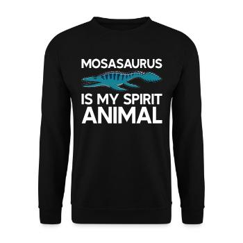 Biologiste marin Mosasaurus Time Dinosaur - Sweat-shirt Unisexe - noir - Devant - Alina (178cm) & Michal (187cm)