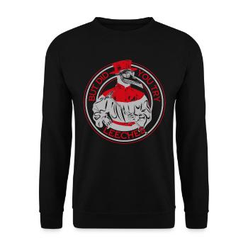 Pestdoktor Mittelalter Doctor Arzt Doktor - Unisex Pullover - Schwarz - Vorne - Alina (178cm) & Michal (187cm)