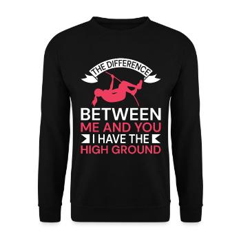 Saut à la perche Saut à la perche Athlétisme - Sweat-shirt Unisexe - noir - Devant - Alina (178cm) & Michal (187cm)