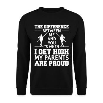 Saut à la perche Saut à la perche Athlétisme - Sweat-shirt Unisexe - noir - Devant - Alina (178cm) & Michal (187cm)