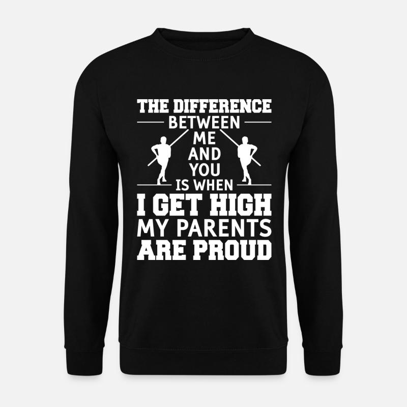Stabhochsprung Stabspringer Leichtathletik - Unisex Pullover - Schwarz
