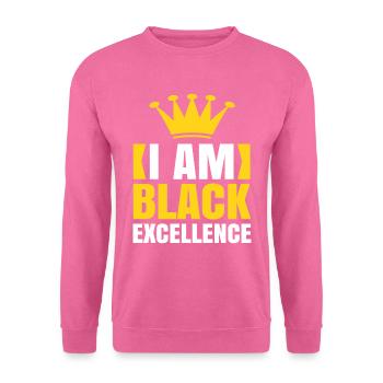 Femme noire Fierté afro-américaine - Sweat-shirt Unisexe - rose - Devant