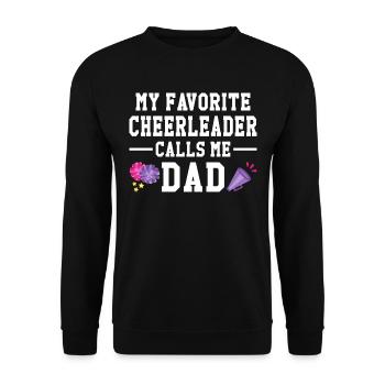 Cheerleader Cheerleading Gymnastique Danseuse - Sweat-shirt Unisexe - noir - Devant - Alina (178cm) & Michal (187cm)
