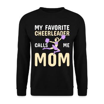 Pom-pom girl Cheerleading Gymnastique Danseuse - Sweat-shirt Unisexe - noir - Devant - Alina (178cm) & Michal (187cm)