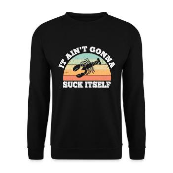 Well, it won't get itself spiny crayfish - Unisex Sweatshirt - black - Front - Alina (178cm) & Michal (187cm)