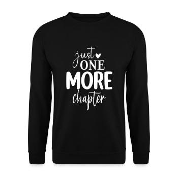 Just One More Chapter - Unisex Sweatshirt - black - Front - Alina (178cm) & Michal (187cm)