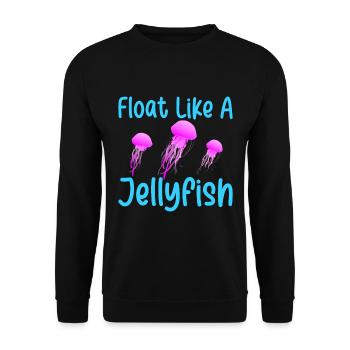 Méduses Méduses Ocean Sea Life Motif - Sweat-shirt Unisexe - noir - Devant - Alina (178cm) & Michal (187cm)