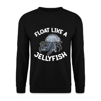 Méduses Méduses Ocean Sea Life Motif - Sweat-shirt Unisexe - noir - Devant - Alina (178cm) & Michal (187cm)