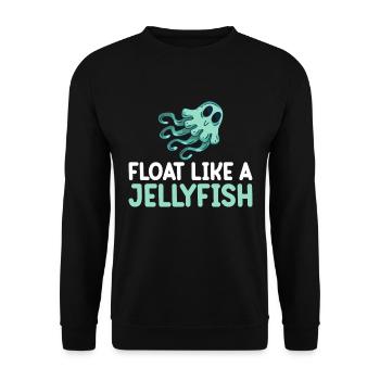 Méduses Méduses Ocean Sea Life Motif - Sweat-shirt Unisexe - noir - Devant - Alina (178cm) & Michal (187cm)