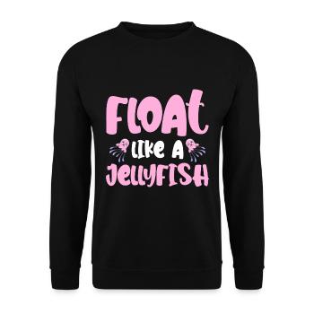 Méduses Méduses Ocean Sea Life Motif - Sweat-shirt Unisexe - noir - Devant - Alina (178cm) & Michal (187cm)