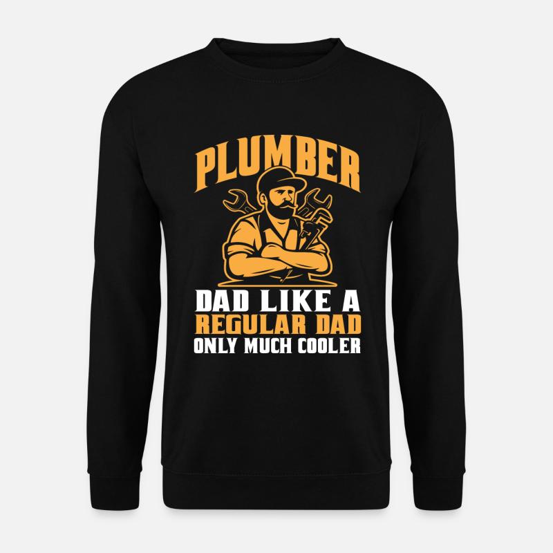 Rohrschlosser Klempner Rohleger Bauarbeiter - Unisex Pullover - Schwarz