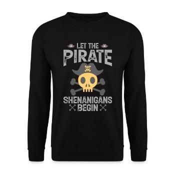 Piraten - Spielereien Crossbones Freebooter - Sweat-shirt Unisexe - noir - Devant - Alina (178cm) & Michal (187cm)