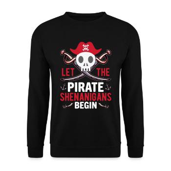 Piraten - Spielereien Crossbones Freebooter - Sweat-shirt Unisexe - noir - Devant - Alina (178cm) & Michal (187cm)