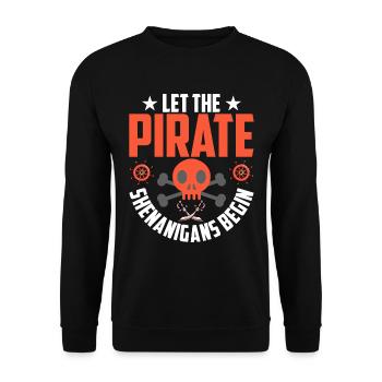 Piraten - Spielereien Crossbones Freebooter - Sweat-shirt Unisexe - noir - Devant - Alina (178cm) & Michal (187cm)