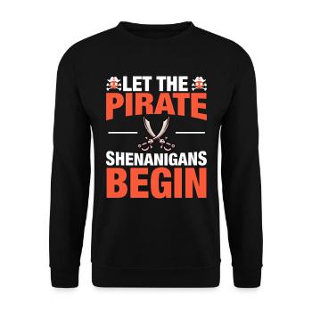 Piraten - Spielereien Crossbones Freebooter - Sweat-shirt Unisexe - noir - Devant - Alina (178cm) & Michal (187cm)
