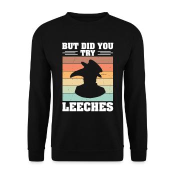 Plague Doctor Medieval Doctor Doctor Doctor - Unisex Sweatshirt - black - Front - Alina (178cm) & Michal (187cm)