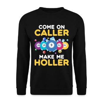 Bingo Bingo Spieler Altenheim Bingo Party - Unisex Pullover - Schwarz - Vorne - Alina (178cm) & Michal (187cm)