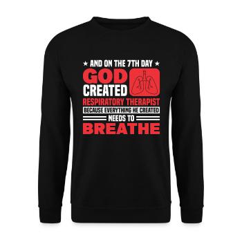 Respiratory Therapists Respiratory Therapist Occupational Therapists - Unisex Sweatshirt - black - Front - Alina (178cm) & Michal (187cm)