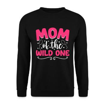 Mutter Der Wilden Einen 1. Geburtstag Frauen - Unisex Pullover - Schwarz - Vorne - Alina (178cm) & Michal (187cm)