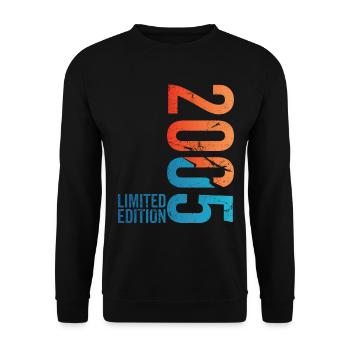 18th birthday boy girl 18 years old 2005 funny - Unisex Sweatshirt - black - Front - Alina (178cm) & Michal (187cm)