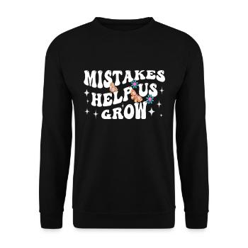 First day of school helps to get back into school mistakes - Unisex Sweatshirt - black - Front - Alina (178cm) & Michal (187cm)