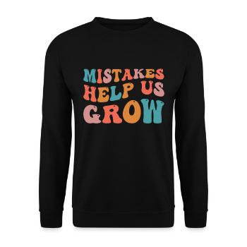 First day of school helps to get back into school mistakes - Unisex Sweatshirt - black - Front - Alina (178cm) & Michal (187cm)