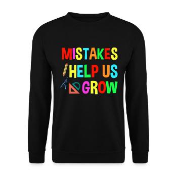 First day of school helps to get back into school mistakes - Unisex Sweatshirt - black - Front - Alina (178cm) & Michal (187cm)