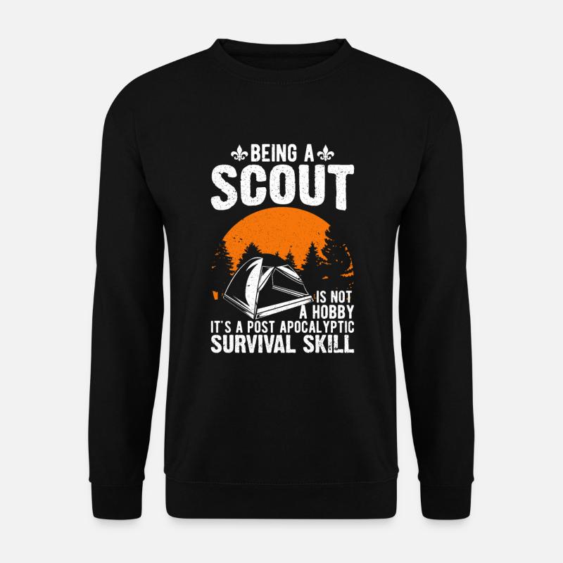 Ein Scout Zu Sein Ist Kein Hobby -Scout -Geschenk - Unisex Pullover - Schwarz
