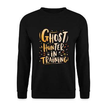 Paranormal investigator Ghost Hunter in training - Unisex Sweatshirt - black - Front - Alina (178cm) & Michal (187cm)