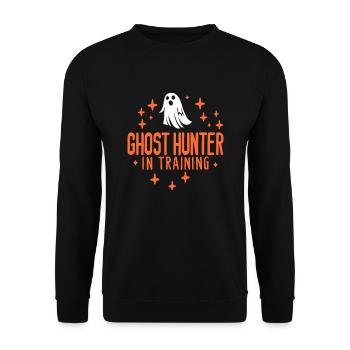 Paranormal investigator Ghost Hunter in training - Unisex Sweatshirt - black - Front - Alina (178cm) & Michal (187cm)