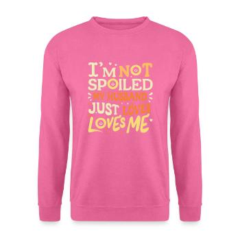Je ne suis pas gâtée Mon mari m’aime juste - Sweat-shirt Unisexe - rose - Devant