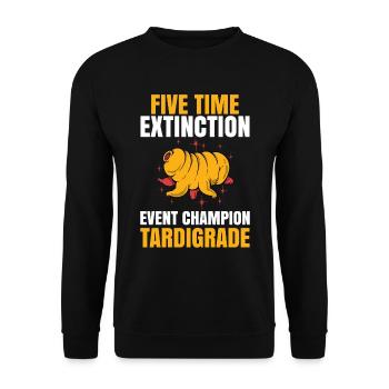 Microbiology -Biologist Gift Tardigrades - Unisex Sweatshirt - black - Front - Alina (178cm) & Michal (187cm)