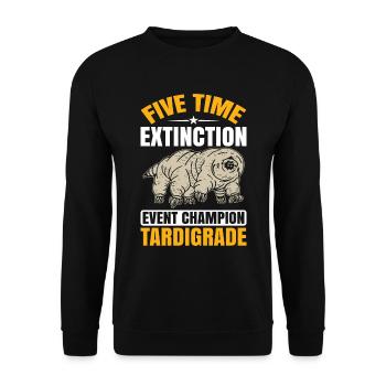 Microbiology -Biologist Gift Tardigrades - Unisex Sweatshirt - black - Front - Alina (178cm) & Michal (187cm)