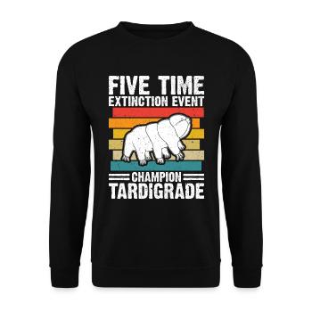 Microbiology -Biologist Gift Tardigrades - Unisex Sweatshirt - black - Front - Alina (178cm) & Michal (187cm)