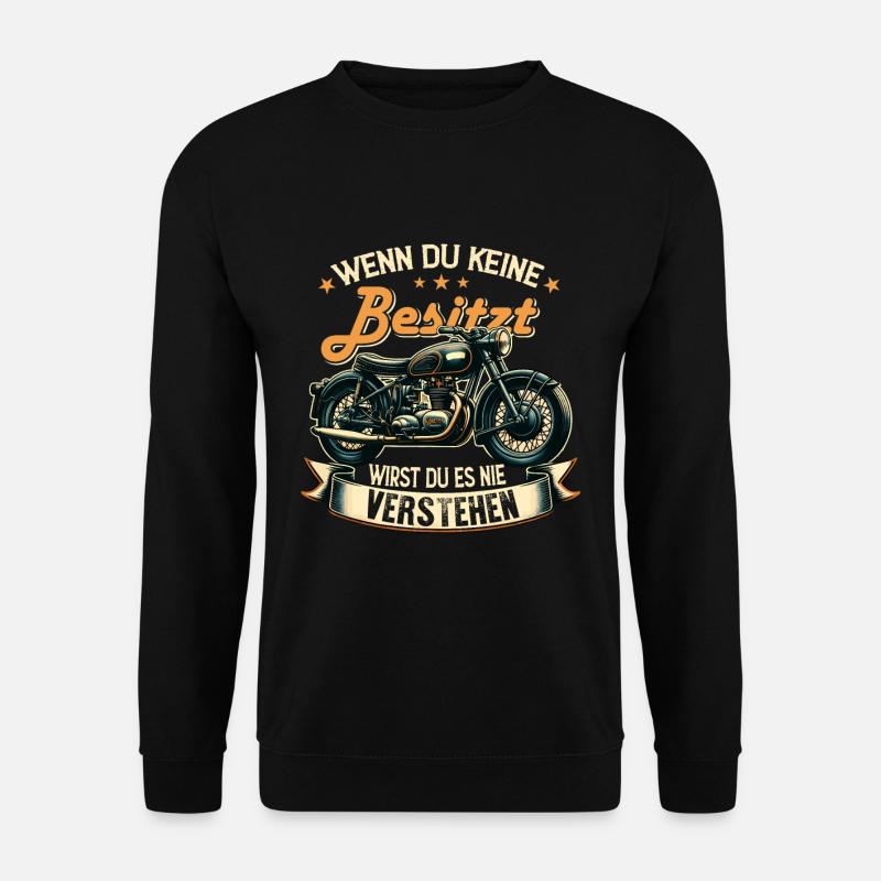 Simson-S51 Zwei Hände Enduro S51 - Unisex Pullover - Schwarz