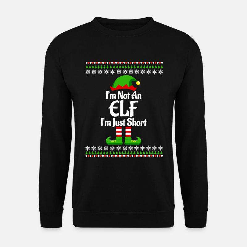 Freches Weihnachtsgeschenk Weihnachtsoutfit Elfe - Unisex Pullover - Schwarz