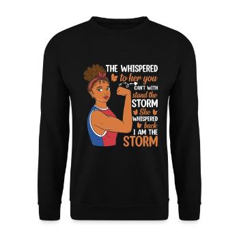 They whispered that they didn't want to talk to the stormwomen. - Unisex Sweatshirt - black - Front - Alina (178cm) & Michal (187cm)