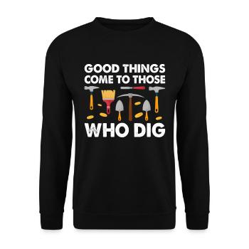 Archäologie Für Männer, Frauen, Anthropologie - Unisex Pullover - Schwarz - Vorne - Alina (178cm) & Michal (187cm)