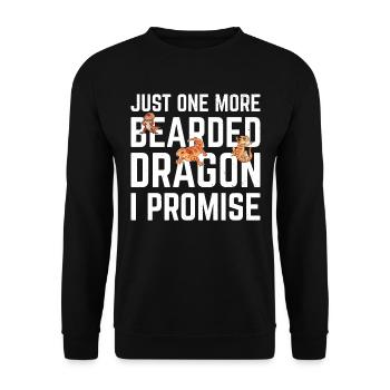 Dragon barbu cool pour hommes et femmes, - Sweat-shirt Unisexe - noir - Devant - Alina (178cm) & Michal (187cm)