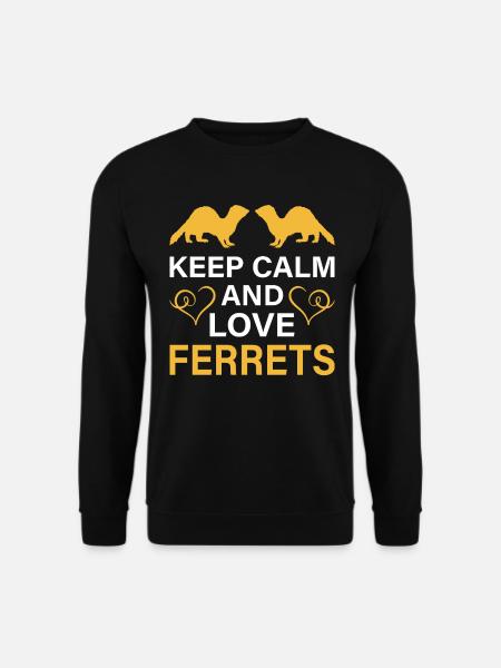 Frettchen - Unisex Pullover - Schwarz