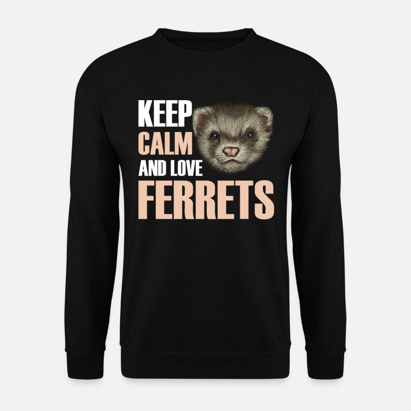 Frettchen - Unisex Pullover - Schwarz