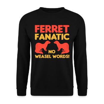 Einzigartiges Design Für Frettchenliebhaber Und - Unisex Pullover - Schwarz - Vorne - Alina (178cm) & Michal (187cm)