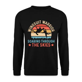 Parachutisme Parachutisme - Sweat-shirt Unisexe - noir - Devant - Alina (178cm) & Michal (187cm)